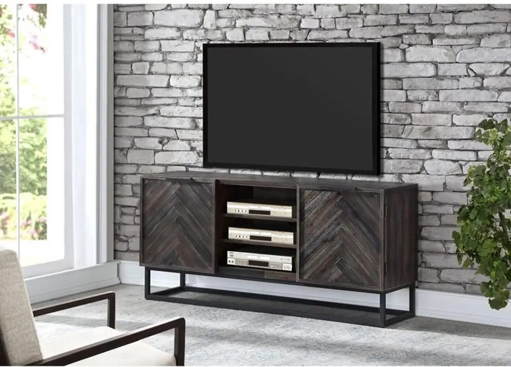 36619 Aspen Court Reclaimed Wood and Metal 63 inch TV Stand-1