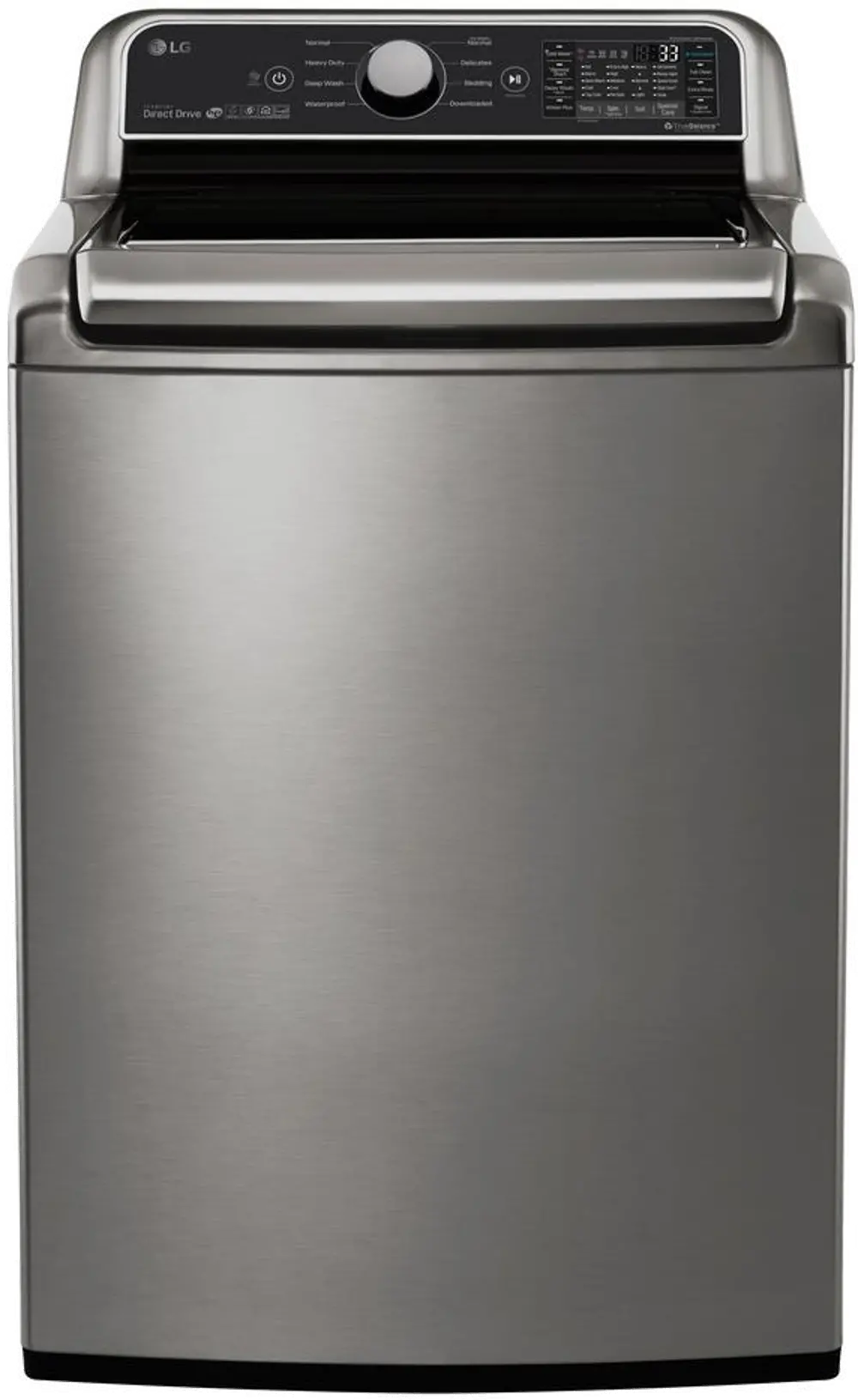 WT7300CV LG 5.0 cu. ft. Top Load Washer with TurboWash - Graphite Steel-1