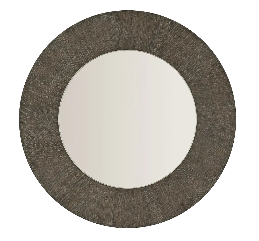 Gray Round Mirror - Linea-1