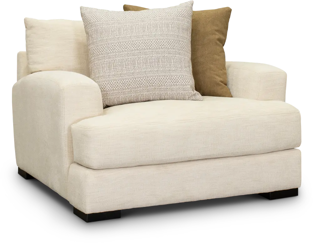 34601 Contemporary Ivory White Chair - Carlin-1