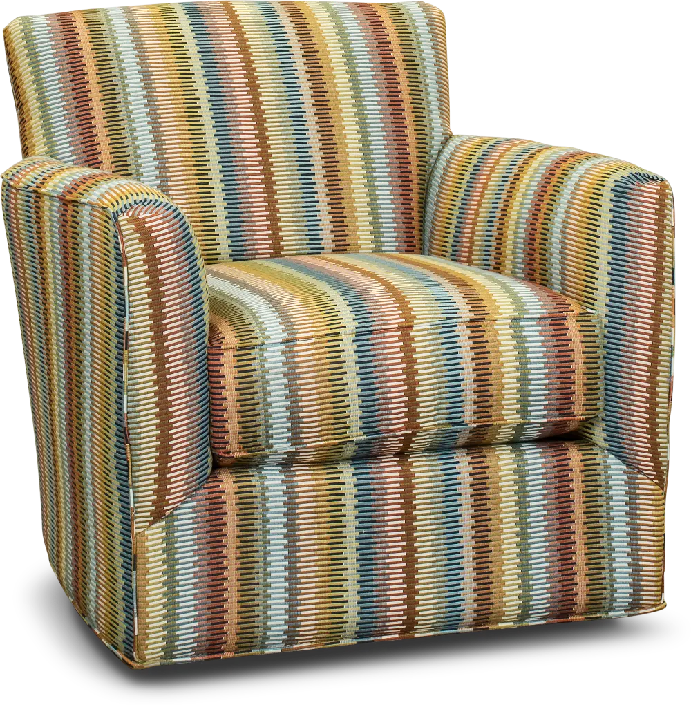 19016/OWEN/CYN/ACCCH Contemporary Multi Striped Accent Chair - Owen-1