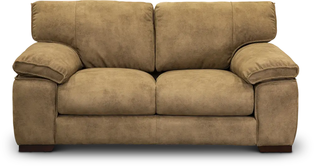 Casual Contemporary Taupe Loveseat - Paige-1