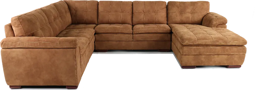 Sandy Brown 4 Piece Sectional-1