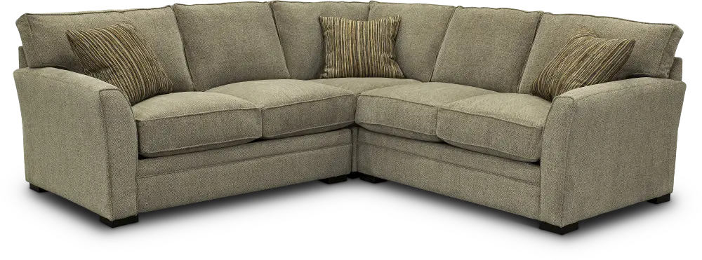 KIT Casual Taupe Gray 3 Piece Sectional Sofa - Scorpio-1