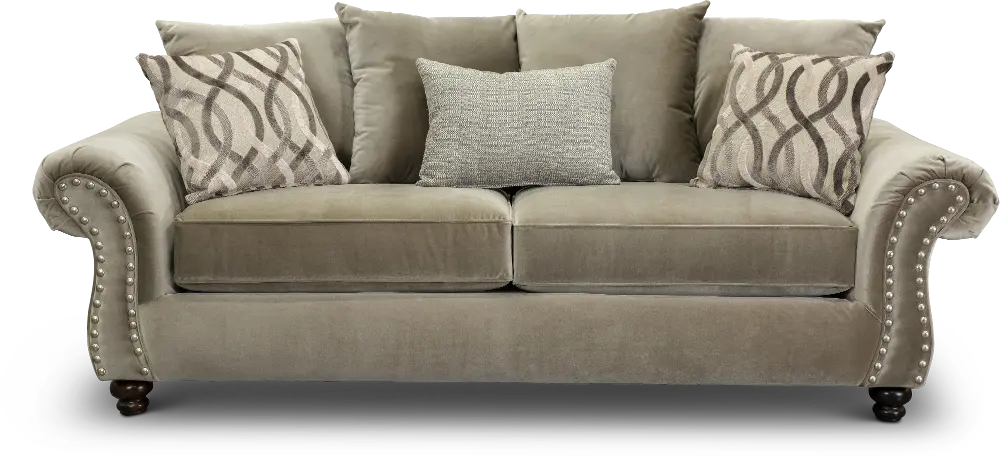 Traditional Taupe Sofa - Richmond-1