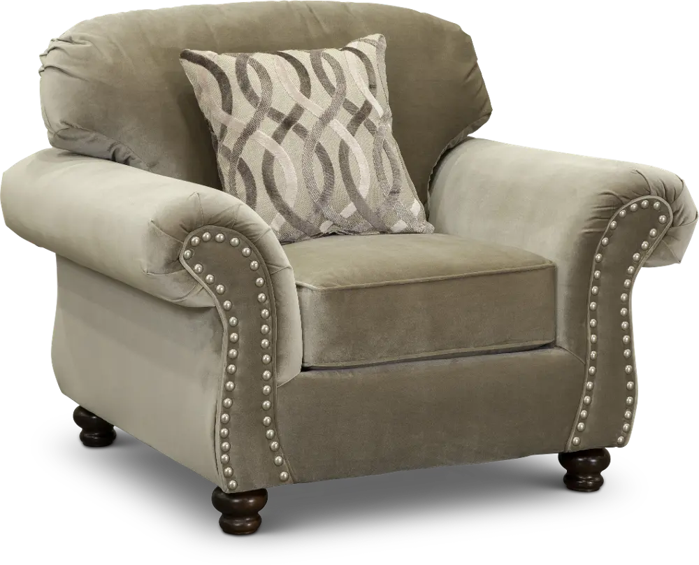 Traditional Taupe Chair - Richmond-1