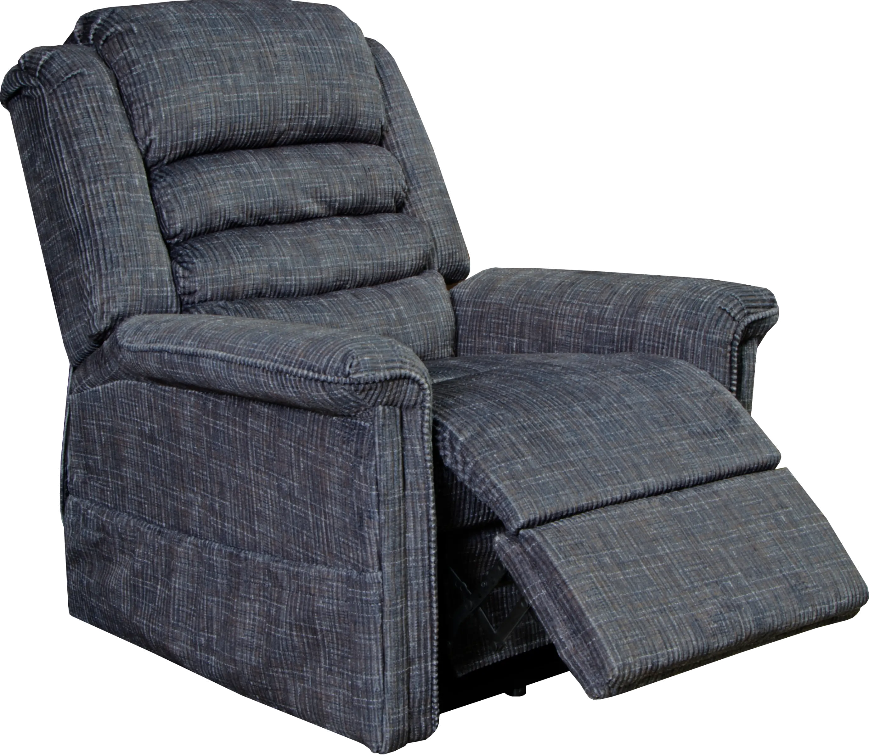 9181 Power Lift Recliner with Lumbar Support(Medium, Chenile Gray)