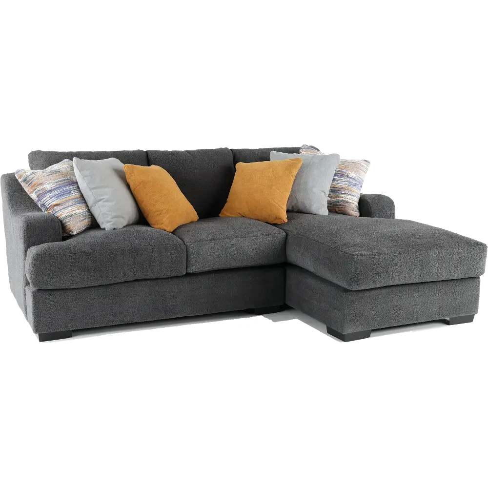 Challenger Gray 2 Piece Sectional-1