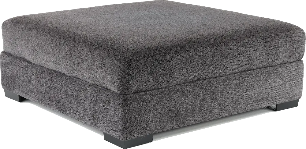 Challenger Contemporary Graphite Gray Cocktail Ottoman | RC Willey