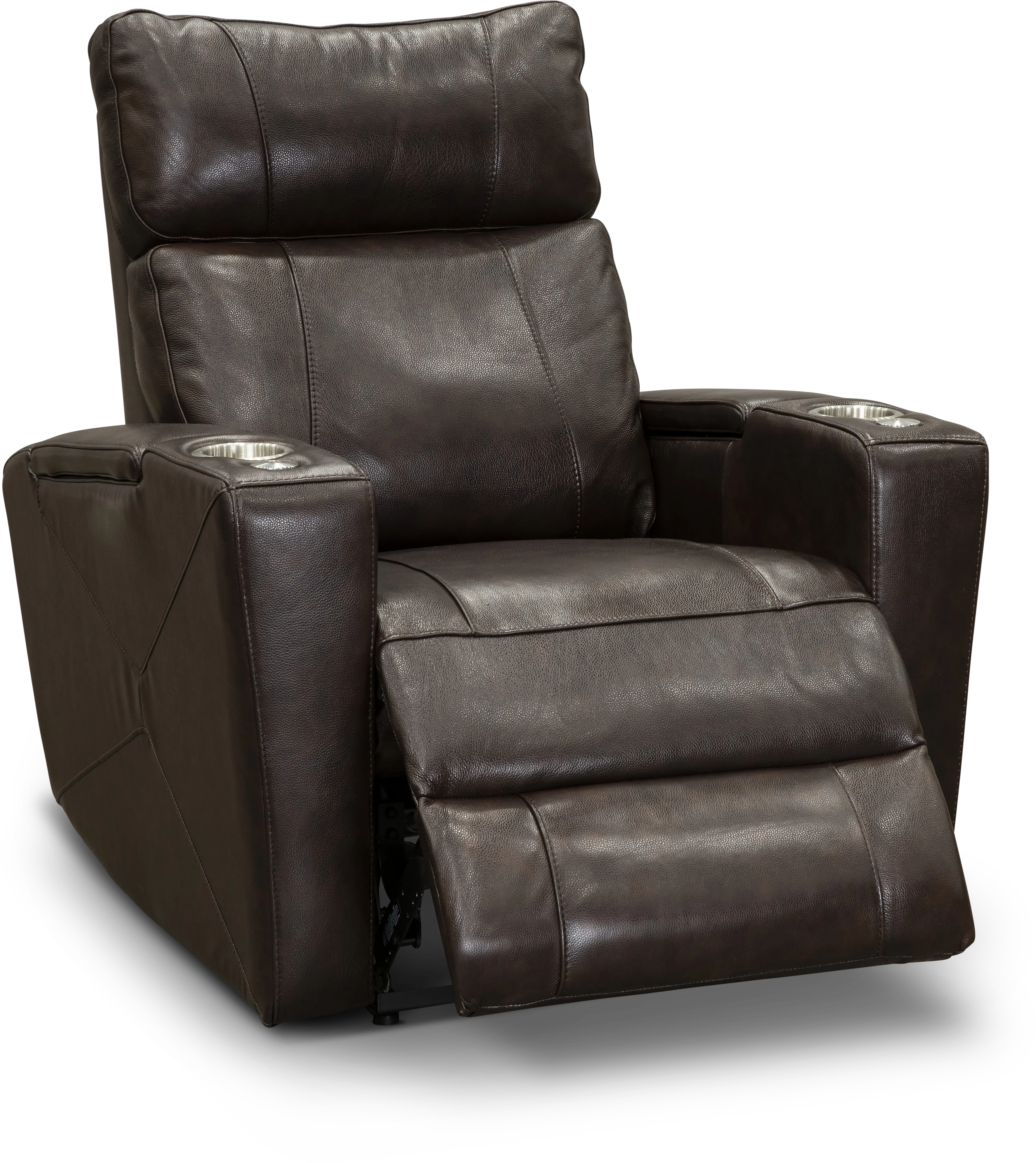 Carter Brown Leather-Match Triple Power Theater Recliner