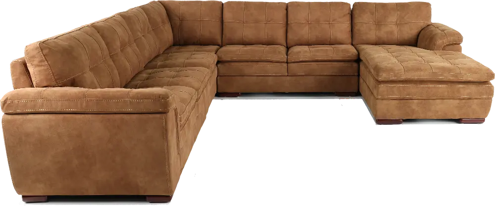 Sandy Brown 5 Piece Sectional-1