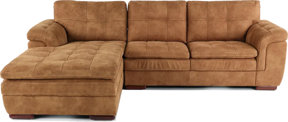 Sandy Brown 2-Piece Chaise Sectional-1