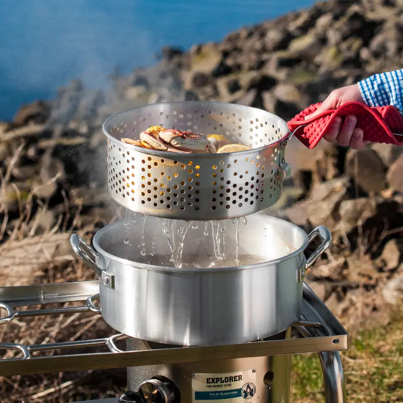 Camp Chef 10.5 Quart Aluminum Frying Pot Set