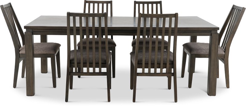 Contemporary Gray 7 Piece Dining Set - Hartford