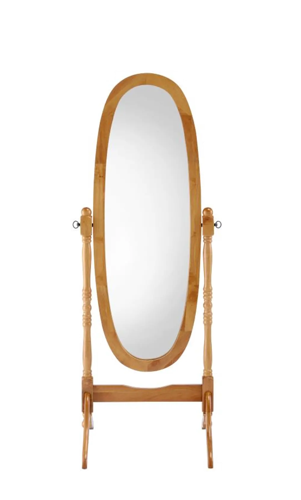 Honey Traditional Cheval Mirror - Adonis-1