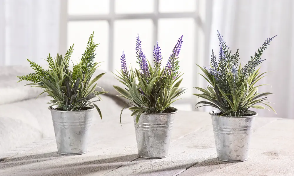 Assorted Faux Lavender Plant Arrangement-1
