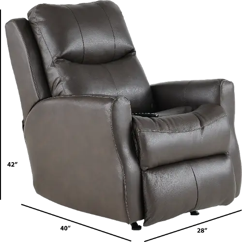 Jack Fossil SoCozi Leather Match Rocking Power Recliner RC Willey