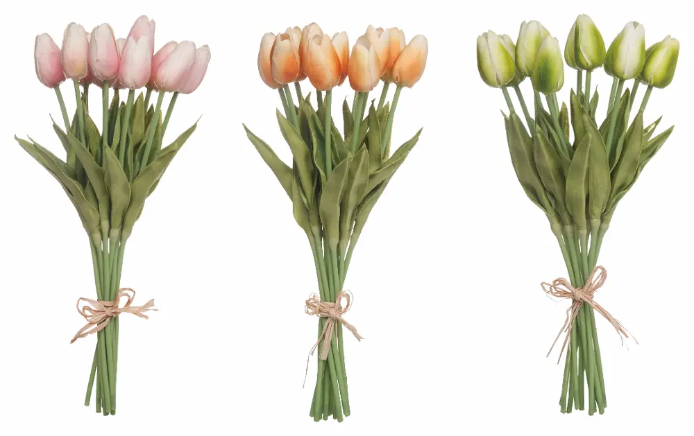 Assorted Faux Tulip Bouquet Arrangement-1