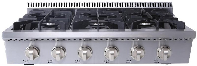 Thor Professional 36 Inch 6 Burner Rangetop Stainless Steel Rc Hrt3618u Thor Professional 36 Inch 6 Burner Rangetop Stainless Steel