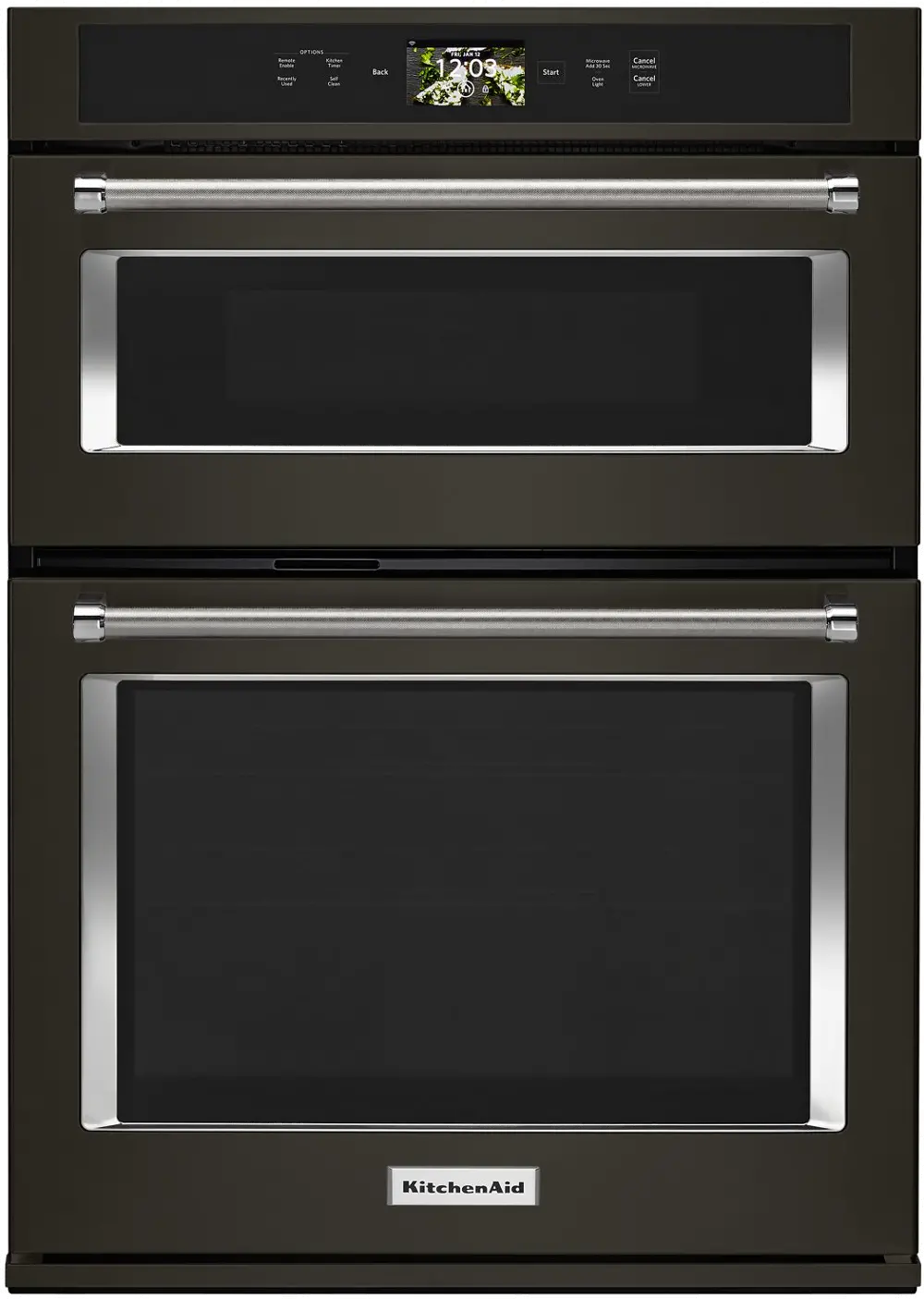 KOCE900HBS KitchenAid 30 Inch Smart Combination Wall Oven with Microwave - 6.4 cu. ft. Black Stainless Steel-1