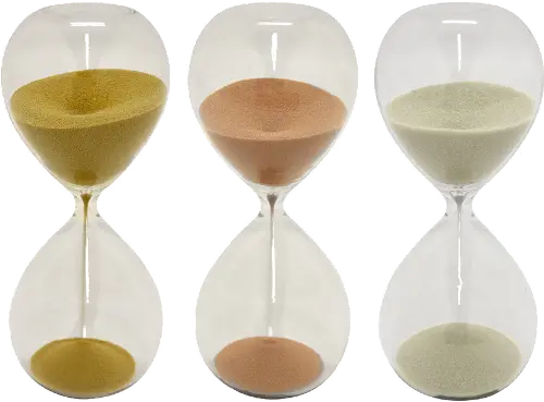 2 Minute game sand timer wooden frame w/ glass - hourglass kitchen pack 2