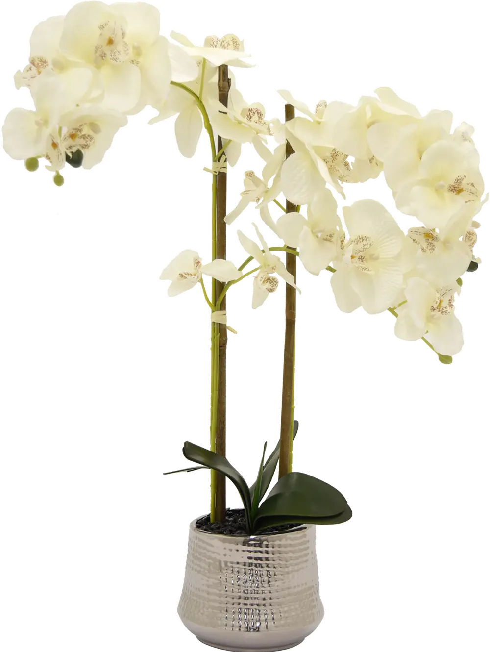 Faux Orchid Flower Pot Arrangement-1