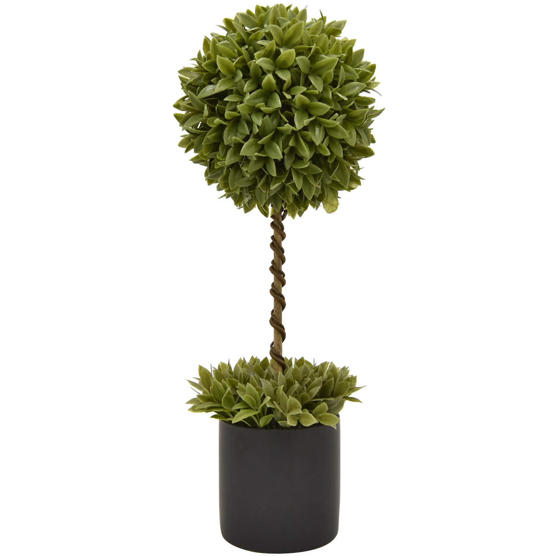 23 Inch Faux Green Topiary Potted Arrangement-1