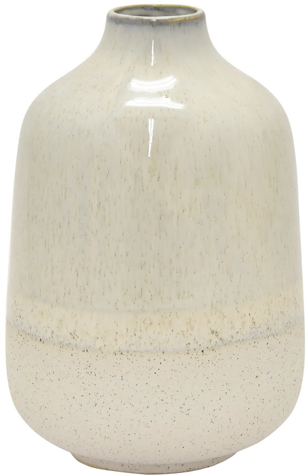 9 Inch Cream Ceramic Vase-1