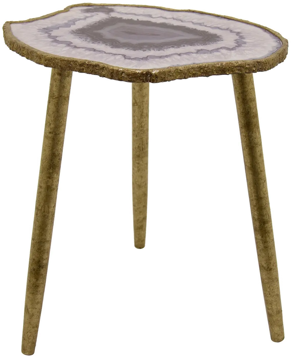 Lavender Wood Decorative Accent Table-1