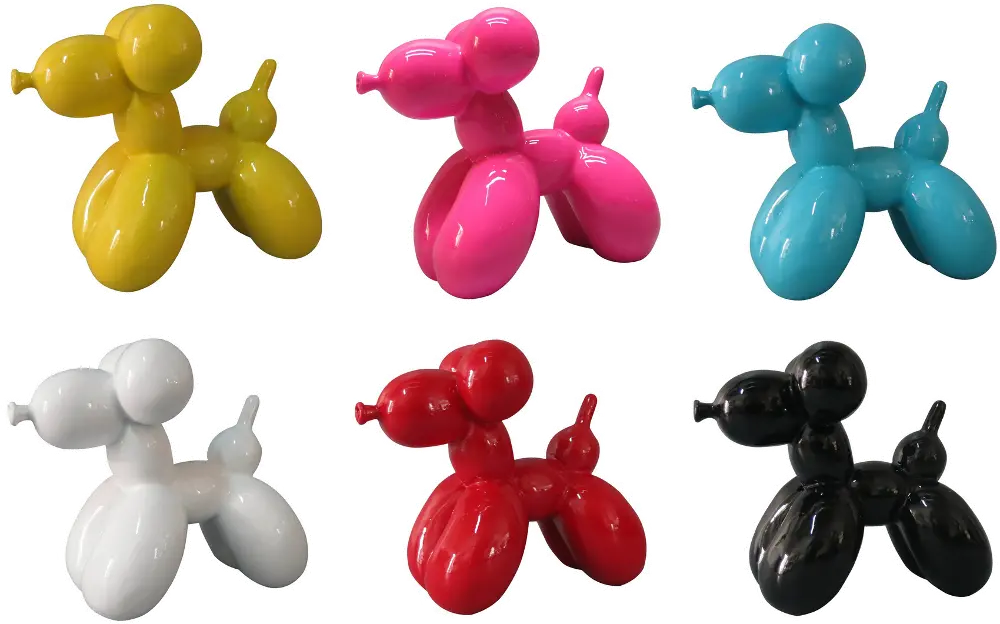 Assorted Multi Color Balloon Dog Sculpture-1
