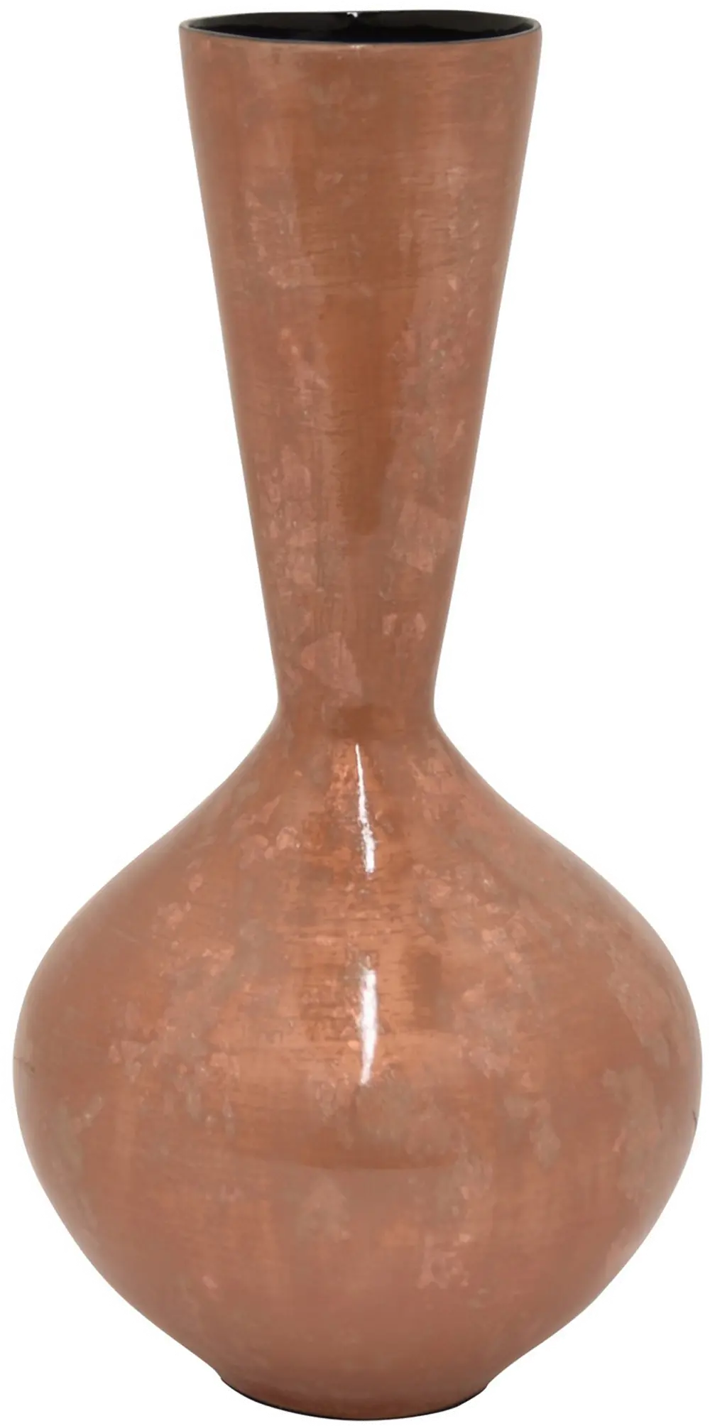 19 Inch Coral Tone Lacquer Vase-1