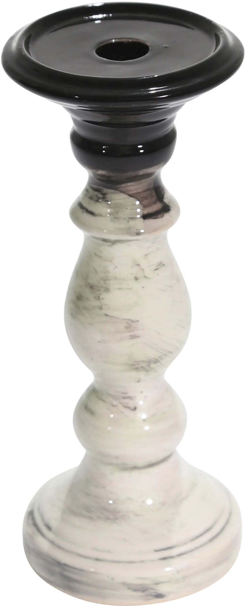 10 Inch Multi Color Ceramic Gourd Candle Holder-1