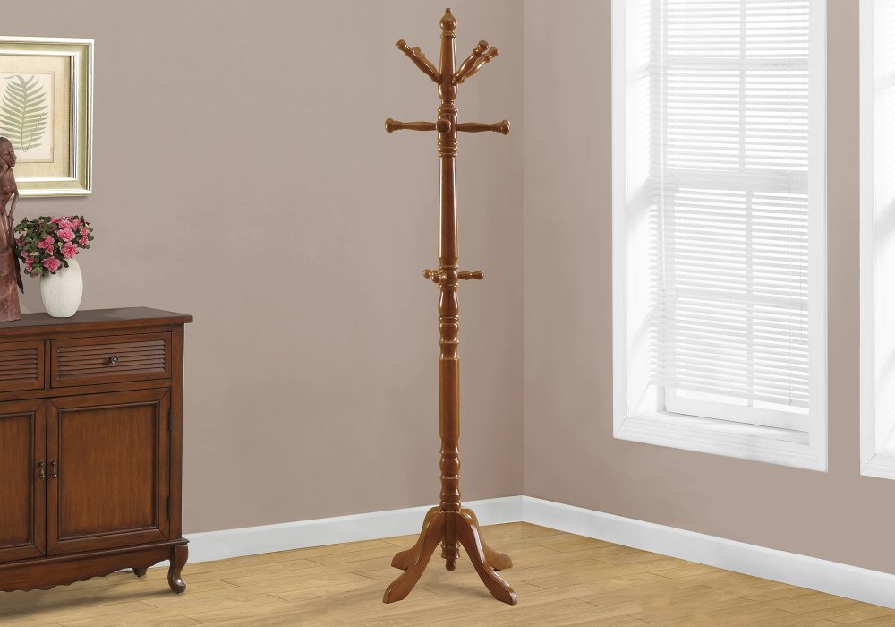 Oak Wood Traditional Coat Rack