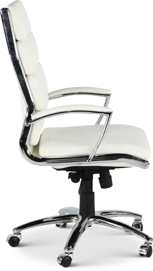 Padded white office online chair