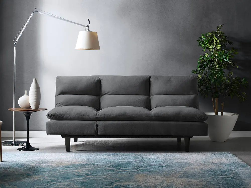 Monterey Heavenly Granite Gray Convertible Sofa Bed-1