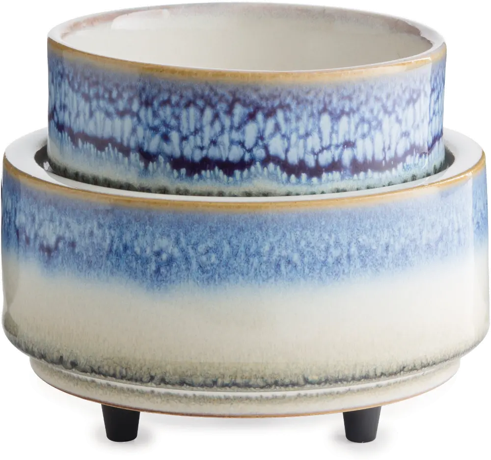 Blue and White 2-In-1 Classic Warmer-1