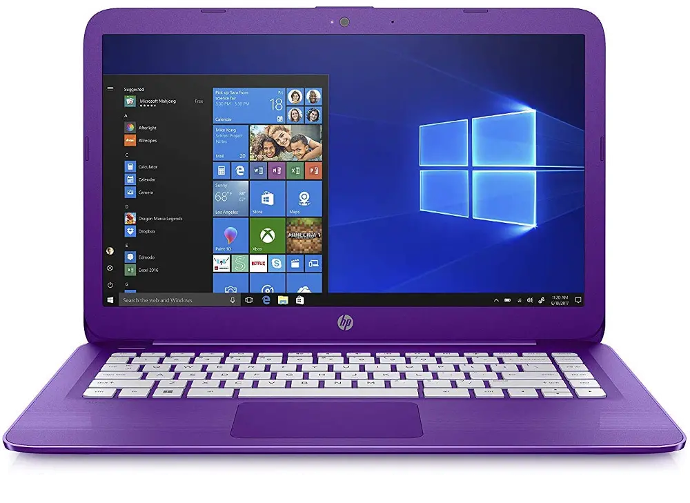 HP STREAM 14-CB020NR LAPTOP HP Laptop Stream Series 14 Inch, 4GB RAM, 32GB eMMC - Purple-1
