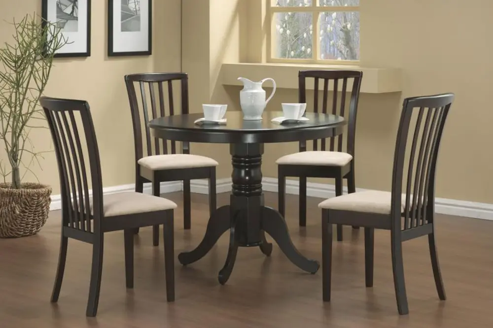 Casual Dark Brown Dining Room Chair (Set of 2) - Aniello-1