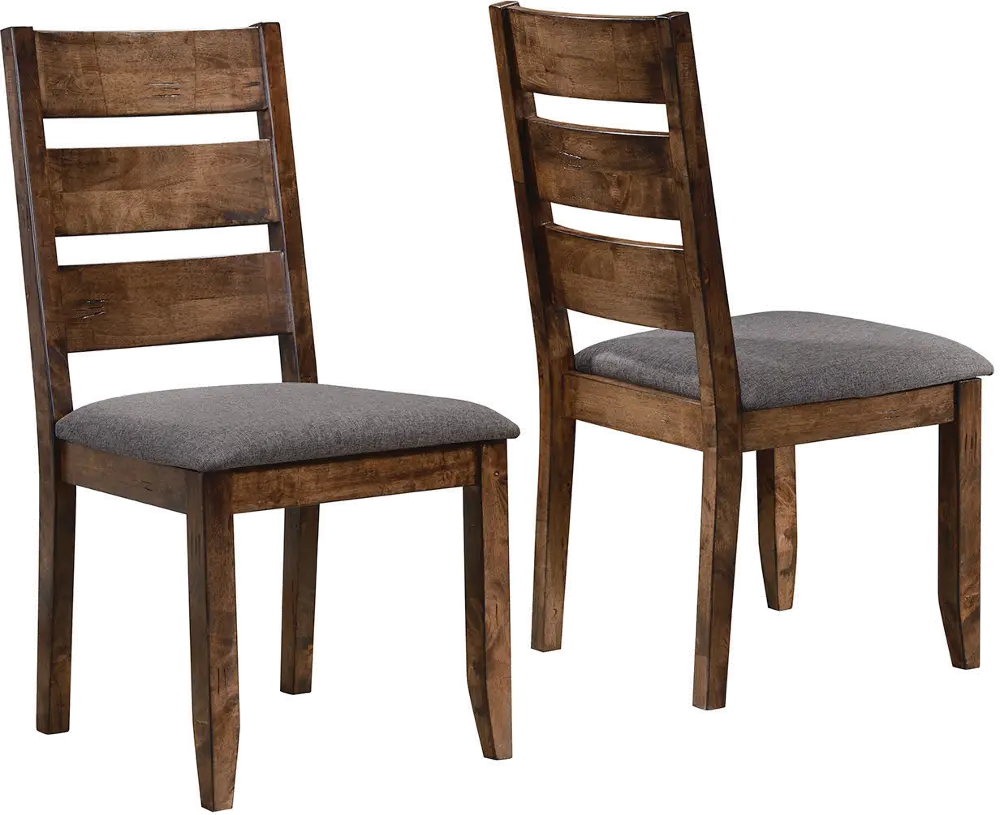 Rustic Gray and Nutmeg Dining Room Chair (Set of 2) - Barrett-1