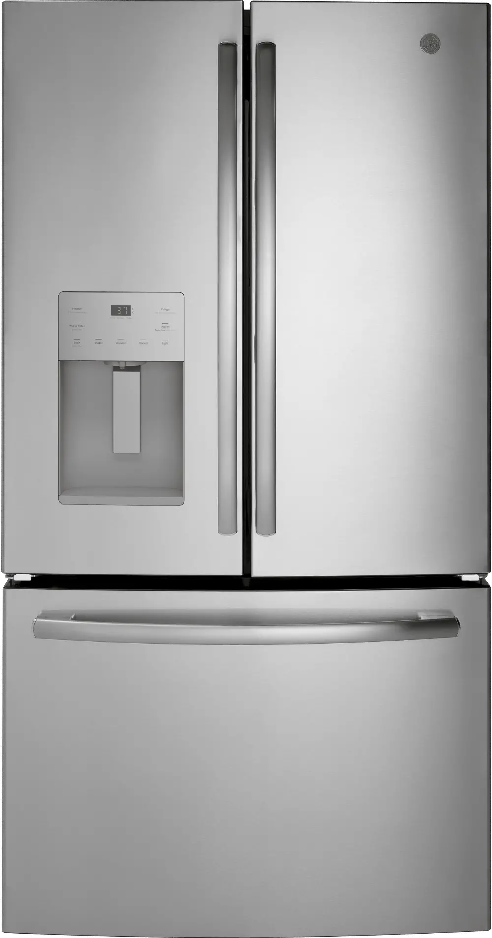 GFE26JSMSS GE 25.6 cu. ft French Door Refrigerator - 36 Inch Stainless Steel-1