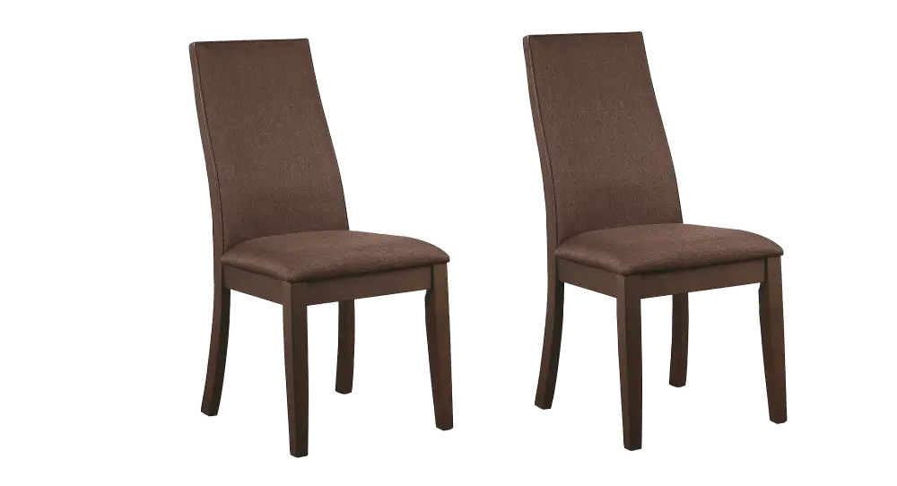 Transitional Brown Upholstered Dining Room Chair (Set of 2) - Bartolo-1