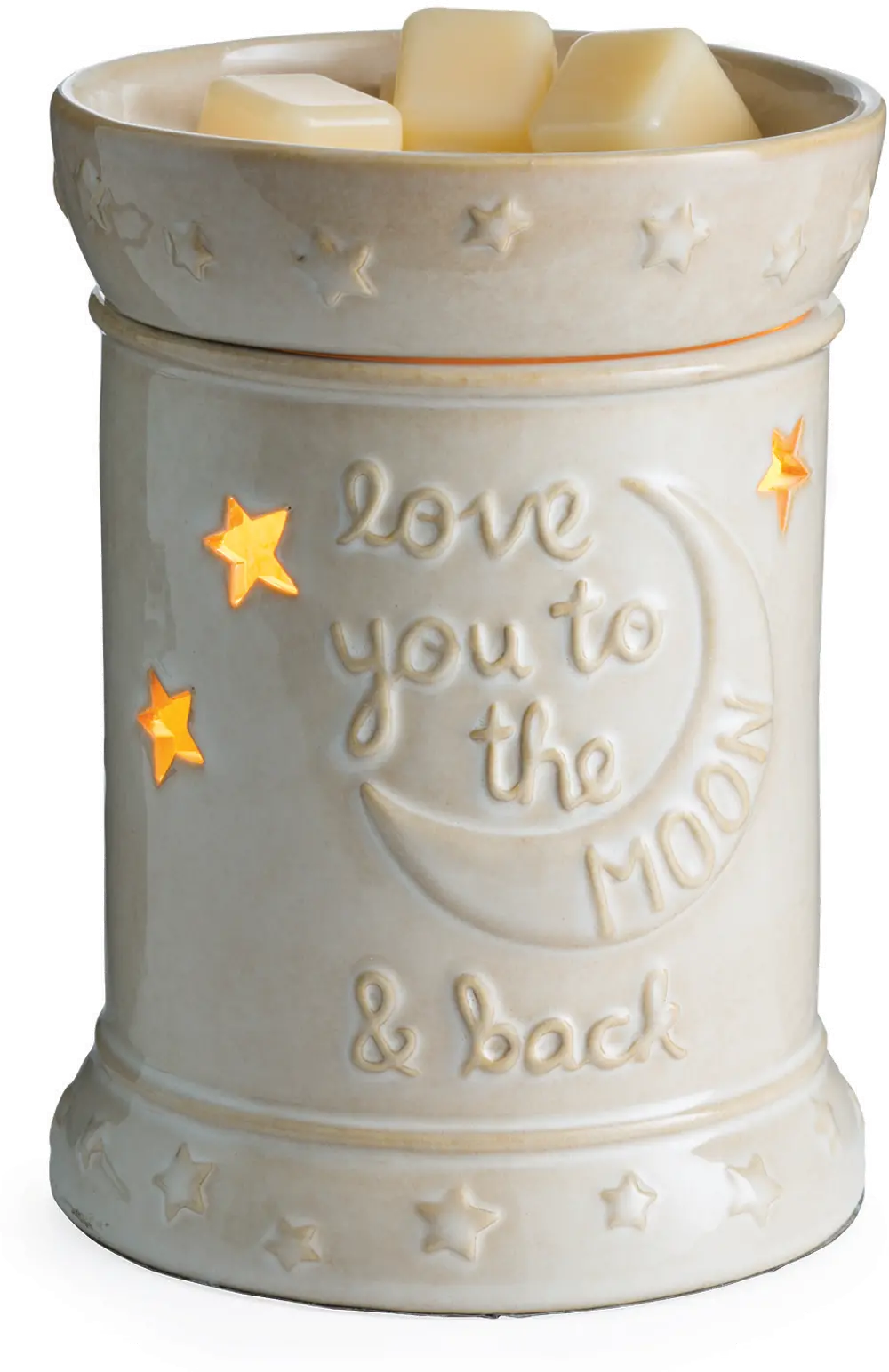Creamy White Love You To The Moon Fragrance Warmer-1