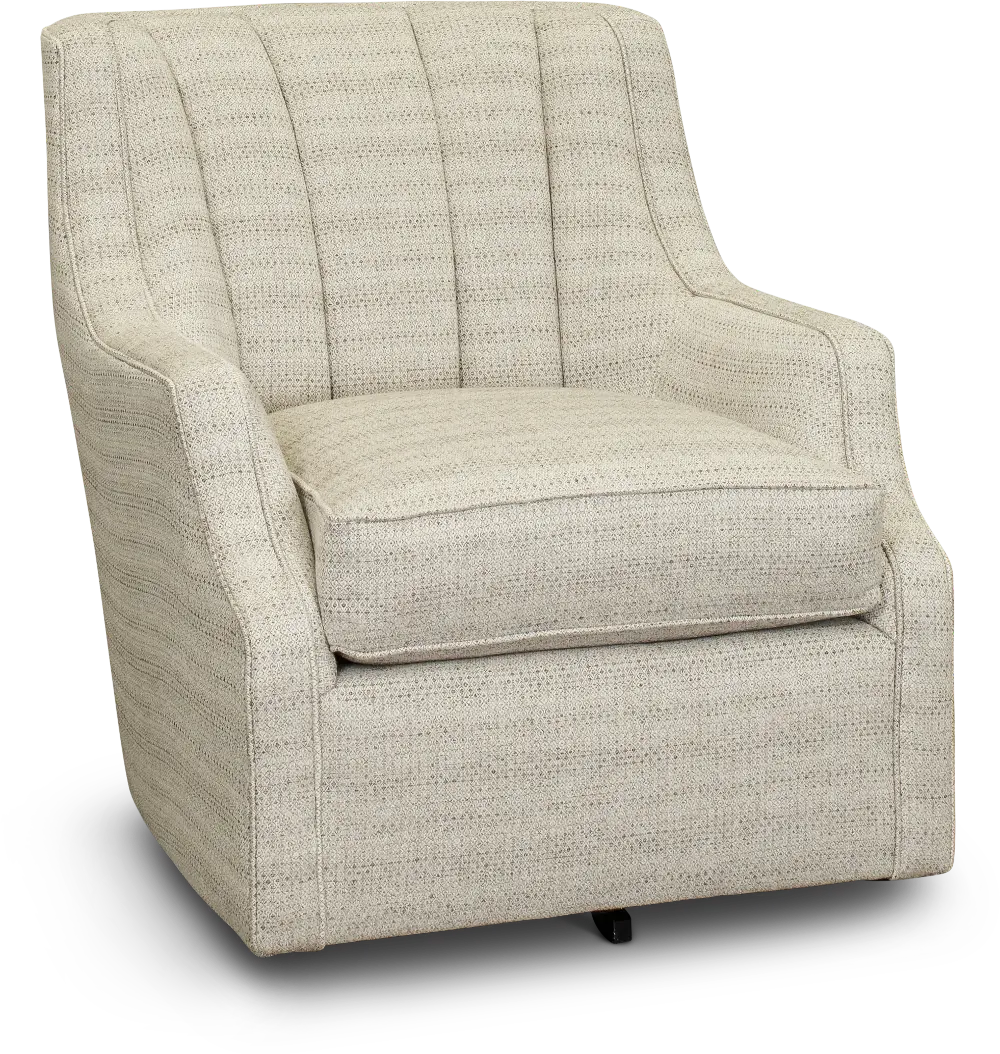 Transitional Beige Swivel Chair - Legacy-1