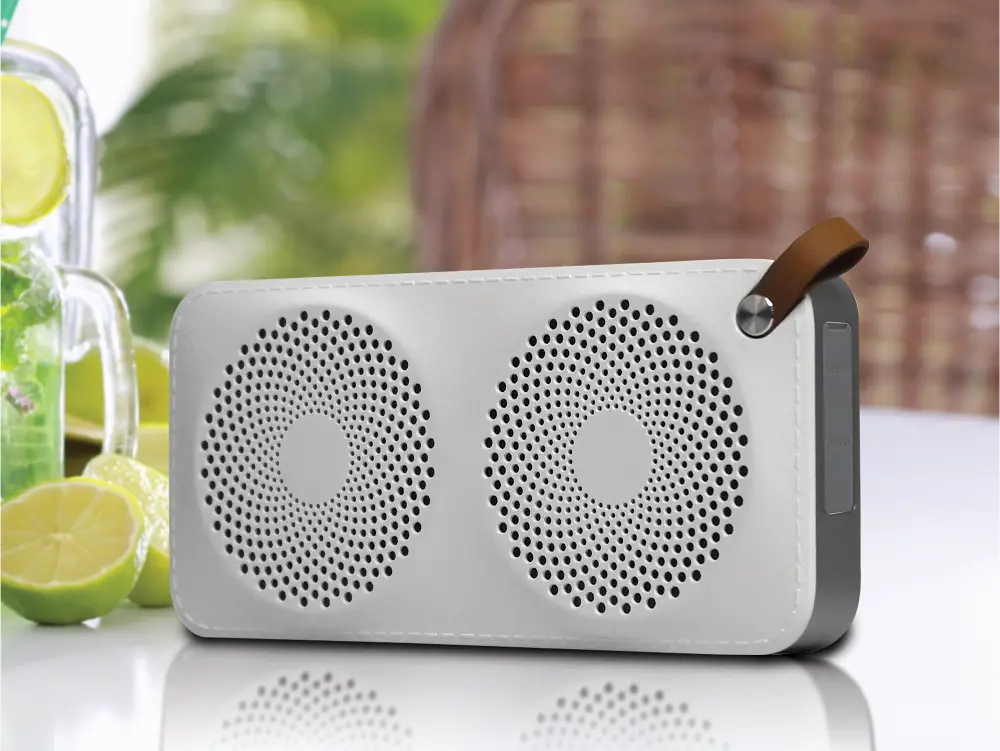 Hitachi White Water Resistant Bluetooth Speaker-1