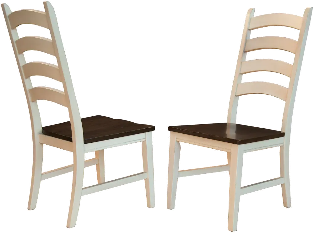 Toluca Cream Ladder Back Dining Room Chair-1