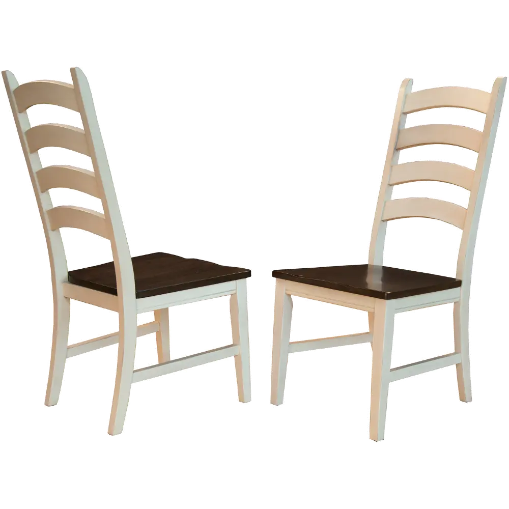 Toluca Cream Ladder Back Dining Room Chair-1