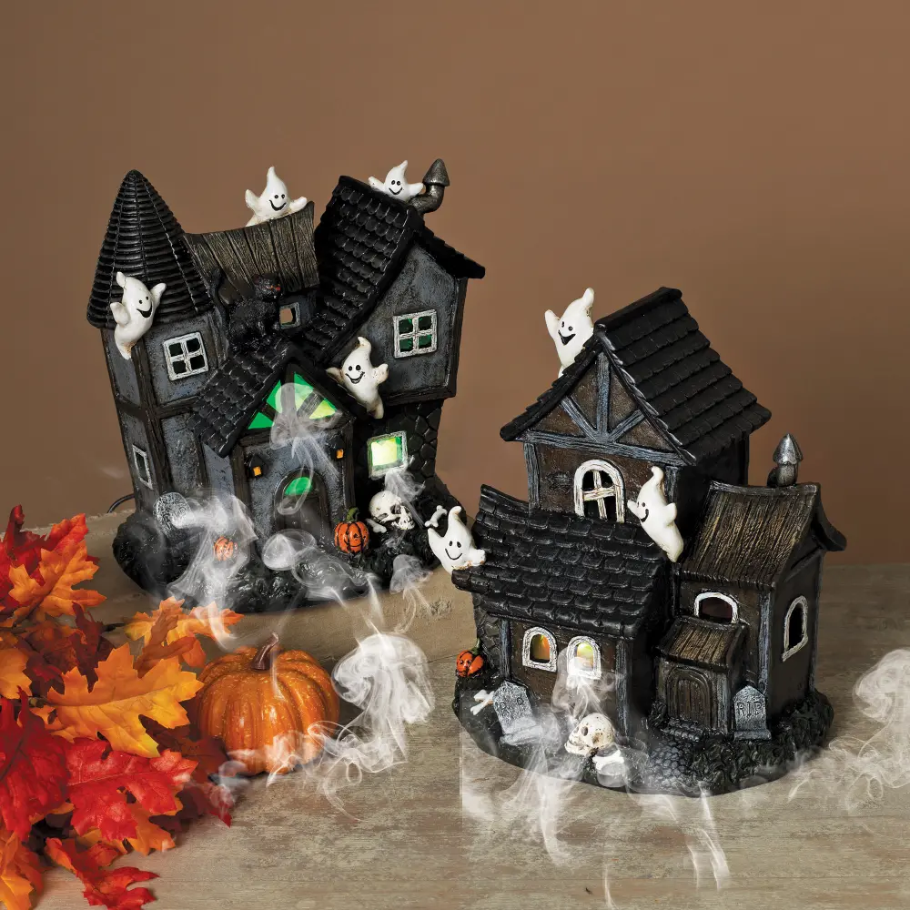 Assorted Haunted House with Lights and Smoke-1