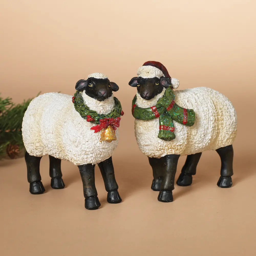 Assorted Holiday Lamb Figurine-1