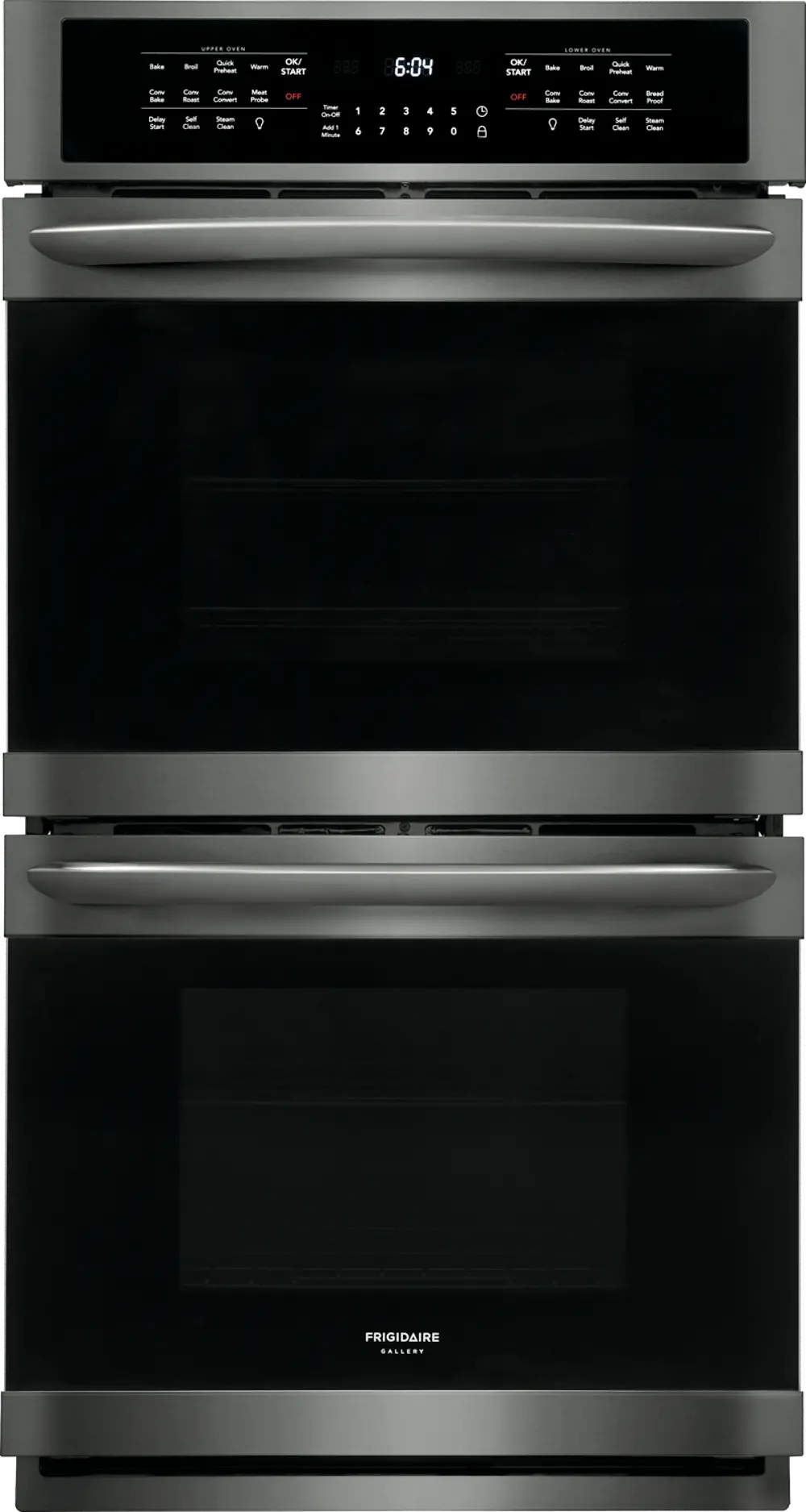 FGET2766UD Frigidaire Gallery 27 Inch Double Wall Oven - 7.6 cu. ft. Black Stainless Steel-1