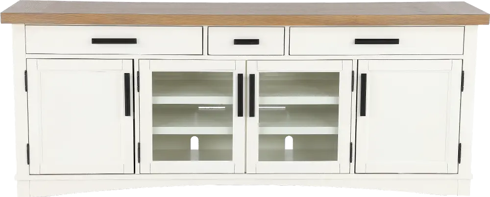 Amy Cotton White 76  TV Stand-1